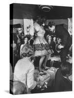 American Couples Dancing in Hollywood Nightclub-Ralph Crane-Stretched Canvas