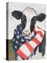 American Cow I-Annie Warren-Stretched Canvas