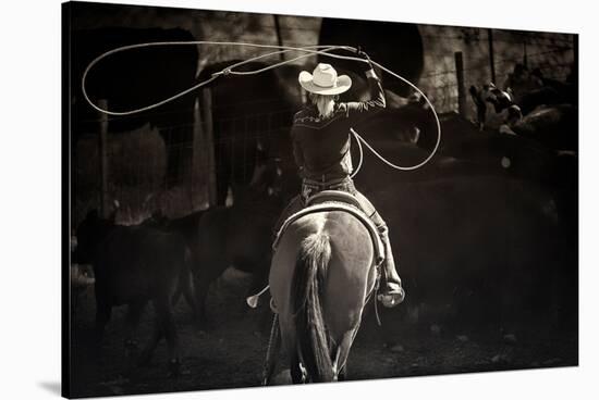 American Cowgirl-Lisa Dearing-Stretched Canvas