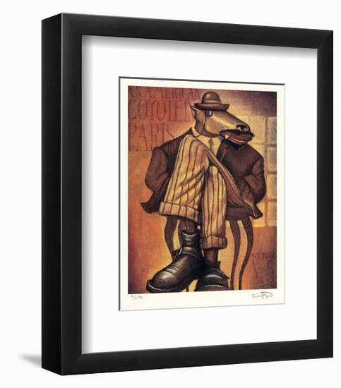 American Coyote in Paris No. 5-Markus Pierson-Framed Collectable Print