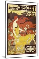 American Crescent Cycles-Alphonse Mucha-Mounted Art Print