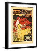 American Crescent Cycles-Fred Ramsdell-Framed Art Print