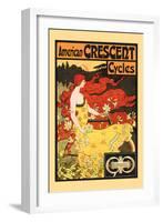 American Crescent Cycles-Fred Ramsdell-Framed Art Print