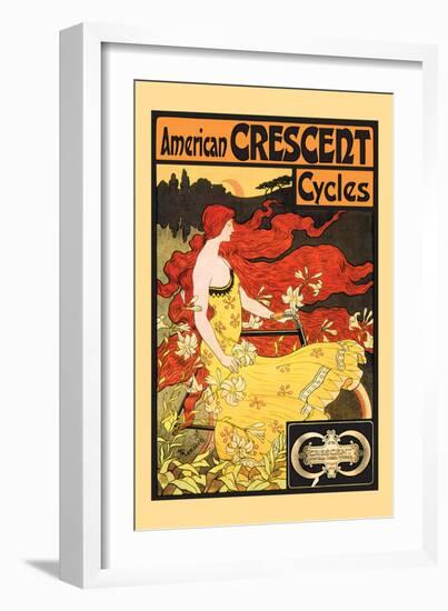 American Crescent Cycles-Fred Ramsdell-Framed Art Print