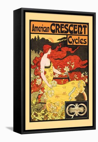 American Crescent Cycles-Fred Ramsdell-Framed Stretched Canvas