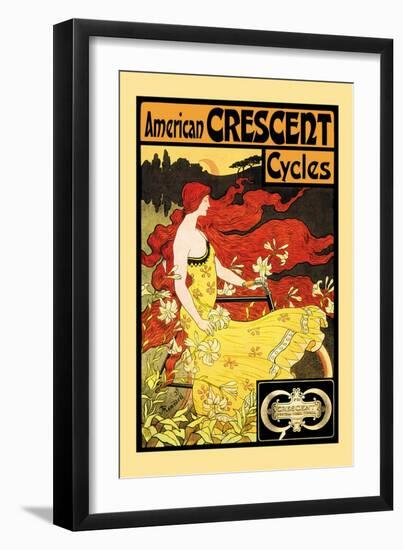 American Crescent Cycles-Fred Ramsdell-Framed Art Print