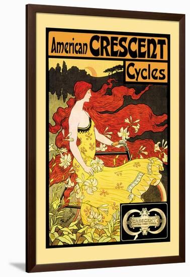 American Crescent Cycles-Fred Ramsdell-Framed Art Print