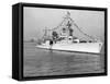 American Cruiser Uss Indianapolis Taken at Anniversary of Statue of Liberty-null-Framed Stretched Canvas