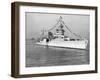 American Cruiser Uss Indianapolis Taken at Anniversary of Statue of Liberty-null-Framed Photographic Print