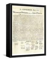 American Declaration of Independence, c.1776-null-Framed Stretched Canvas