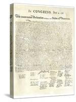 American Declaration of Independence, c.1776-null-Stretched Canvas