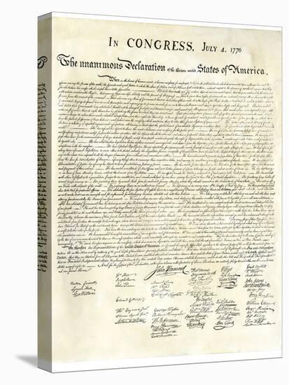 American Declaration of Independence, c.1776-null-Stretched Canvas