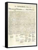 American Declaration of Independence, c.1776-null-Framed Stretched Canvas