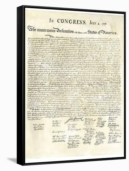 American Declaration of Independence, c.1776-null-Framed Stretched Canvas