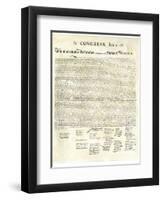 American Declaration of Independence, c.1776-null-Framed Premium Giclee Print