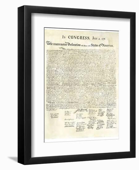 American Declaration of Independence, c.1776-null-Framed Premium Giclee Print