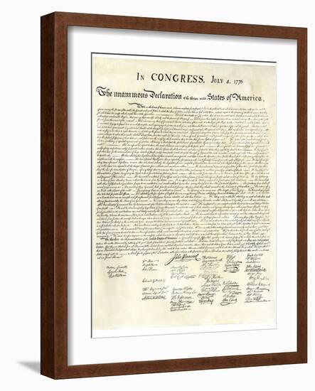 American Declaration of Independence, c.1776-null-Framed Giclee Print