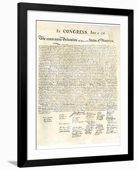 American Declaration of Independence, c.1776-null-Framed Giclee Print