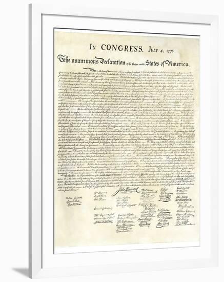 American Declaration of Independence, c.1776-null-Framed Giclee Print