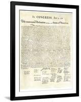 American Declaration of Independence, c.1776-null-Framed Giclee Print