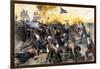 American Defense of Fort Moultrie on Sullivan's Island, Charleston Sc, 1776-null-Framed Giclee Print