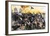 American Defense of Fort Moultrie on Sullivan's Island, Charleston Sc, 1776-null-Framed Giclee Print