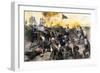 American Defense of Fort Moultrie on Sullivan's Island, Charleston Sc, 1776-null-Framed Premium Giclee Print