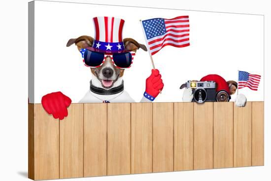 American Dogs-Javier Brosch-Stretched Canvas