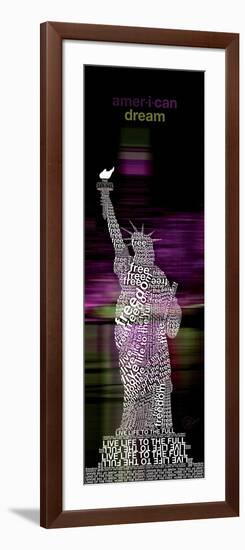 American Dream - Pink-Dominique Vari-Framed Art Print