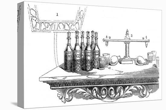 American Drinks, Showing a Large Cistern of Soda Water-null-Stretched Canvas