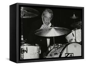 American Drummer Buddy Rich Playing at the Royal Festival Hall, London, June 1985-Denis Williams-Framed Stretched Canvas