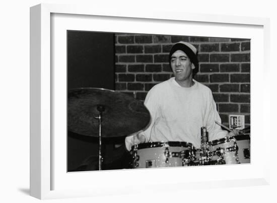 American Drummer Gene Calderazzo Playing at the Fairway, Welwyn Garden City, Hertfordshire, 2003-Denis Williams-Framed Photographic Print