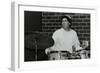 American Drummer Gene Calderazzo Playing at the Fairway, Welwyn Garden City, Hertfordshire, 2003-Denis Williams-Framed Photographic Print