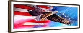 American Eagle Flag-Spencer Williams-Framed Giclee Print