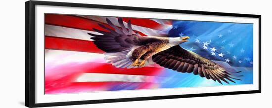 American Eagle Flag-Spencer Williams-Framed Giclee Print