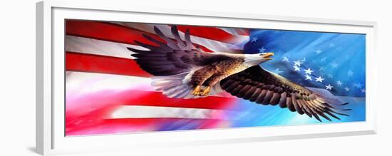 American Eagle Flag-Spencer Williams-Framed Giclee Print