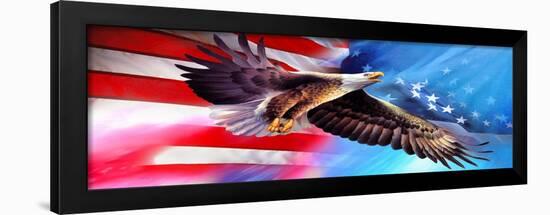 American Eagle Flag-Spencer Williams-Framed Giclee Print