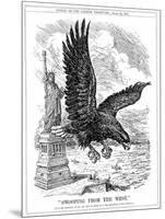 American Eagle Swooping to Guard the Atlantic, 1917-null-Mounted Giclee Print