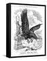 American Eagle Swooping to Guard the Atlantic, 1917-null-Framed Stretched Canvas