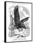 American Eagle Swooping to Guard the Atlantic, 1917-null-Framed Stretched Canvas