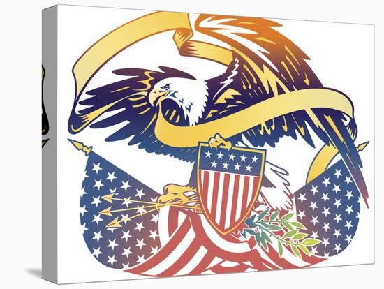 American Eagle-David Chestnutt-Stretched Canvas