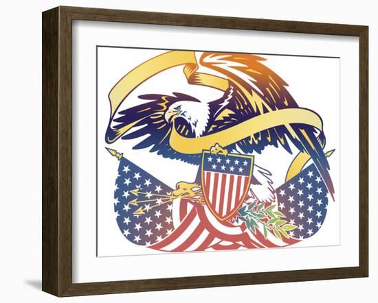 American Eagle-David Chestnutt-Framed Giclee Print