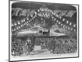 American Engraving Torchlight Parade for the Inauguration of President Rutherford B. Hayes-null-Mounted Giclee Print