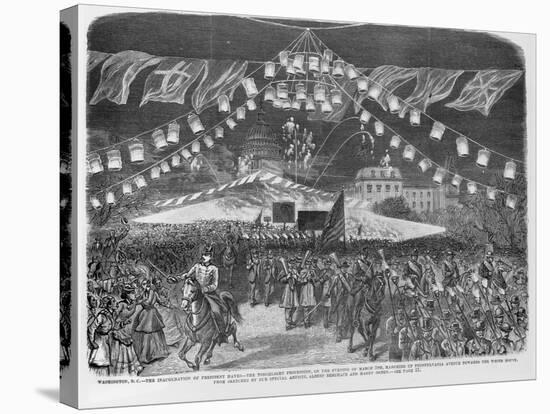 American Engraving Torchlight Parade for the Inauguration of President Rutherford B. Hayes-null-Stretched Canvas