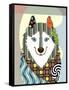 American Eskimo-Lanre Adefioye-Framed Stretched Canvas