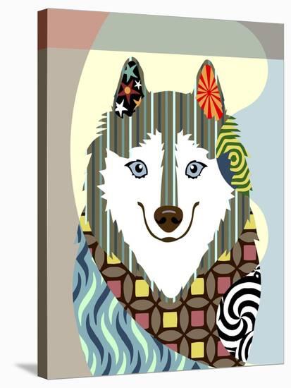 American Eskimo-Lanre Adefioye-Stretched Canvas