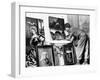 American Examines Art in Germany WWII-H. N. Abrahams-Framed Premium Photographic Print