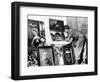American Examines Art in Germany WWII-H. N. Abrahams-Framed Photographic Print