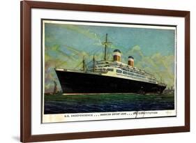 American Export Lines, Dampfer S.S. Independence-null-Framed Giclee Print