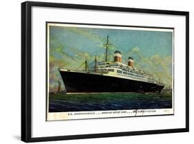 American Export Lines, Dampfer S.S. Independence-null-Framed Giclee Print